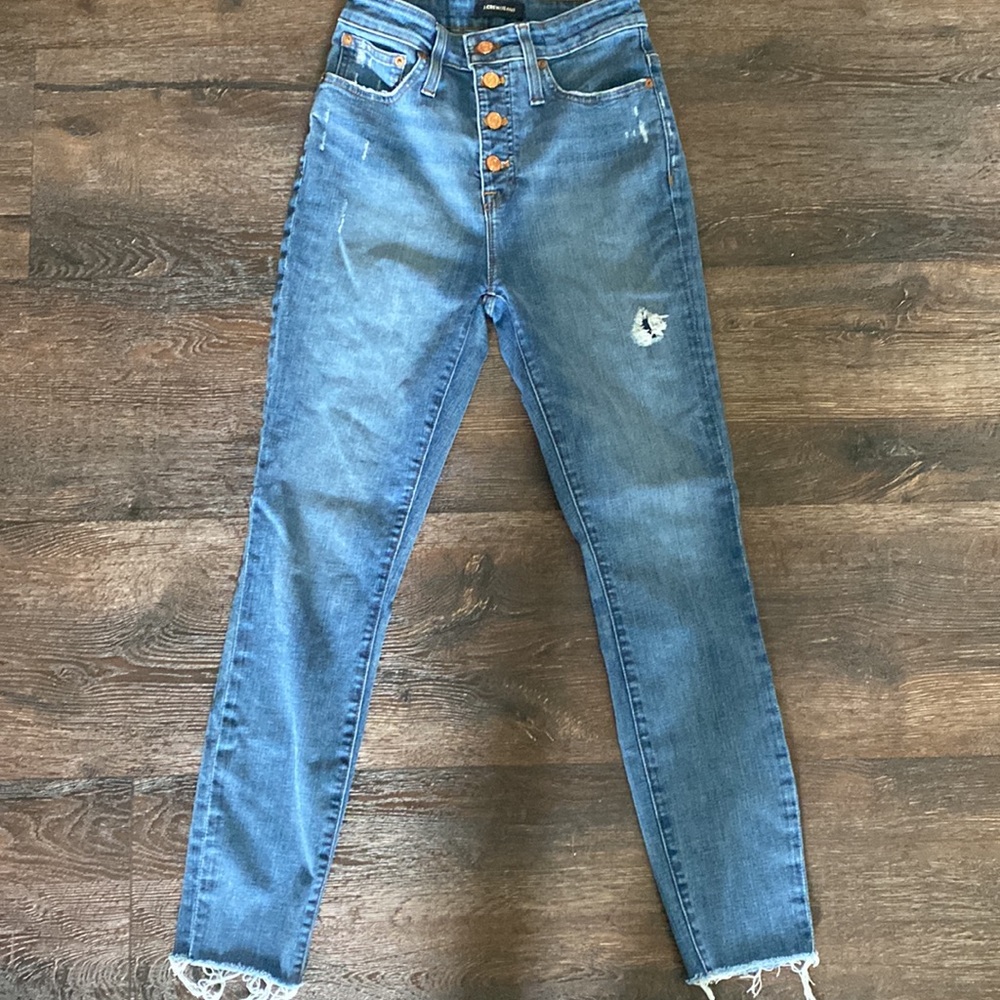 J. Crew Curvy Toothpick Button Fly Jeans